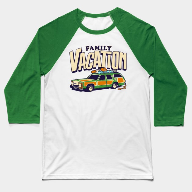 Roadtrip! Family Vacation Shirts for the whole family with Griswold Station Wagon Baseball T-Shirt by ChattanoogaTshirt